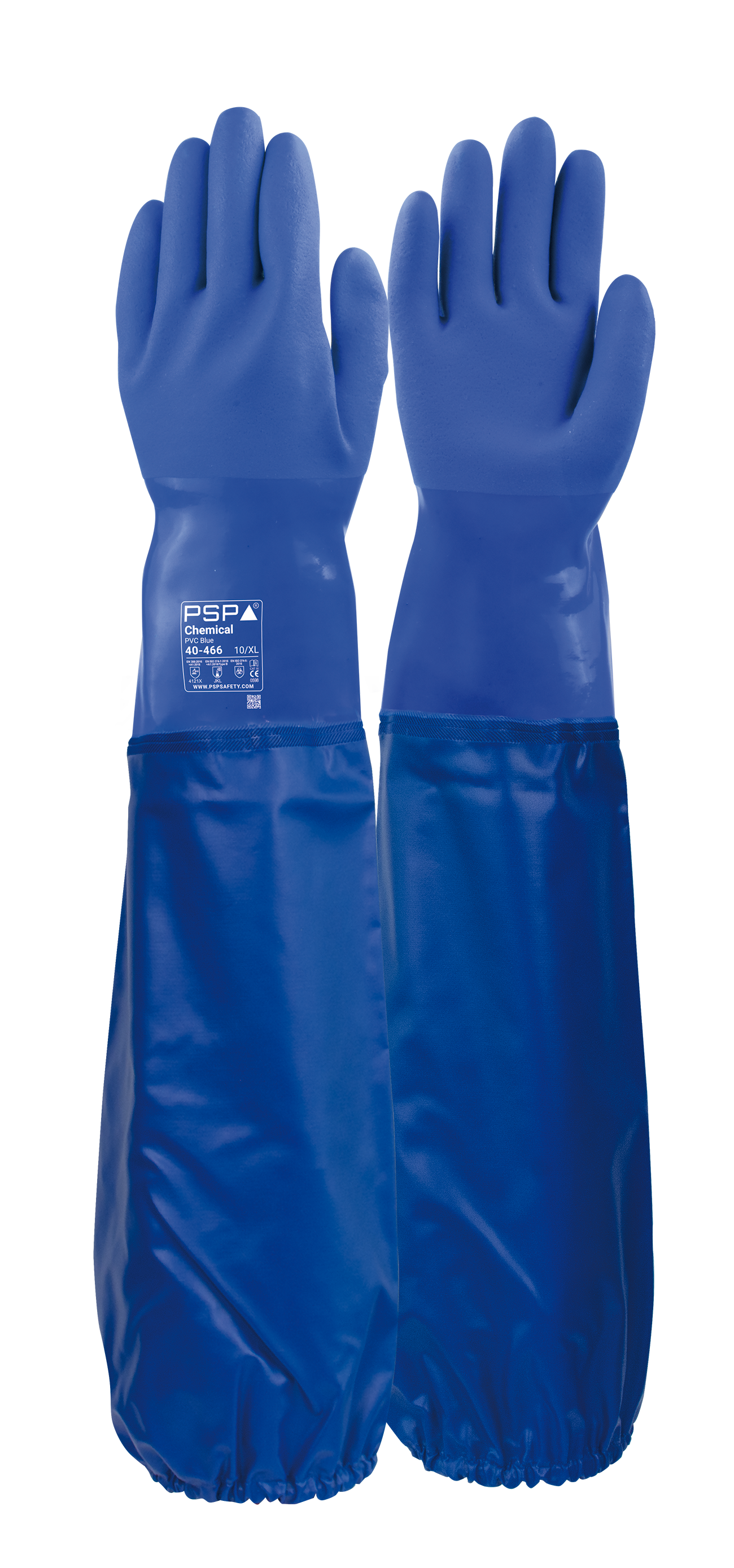40-466 Chemical PVC Blue Werkhandschoen - Image 3