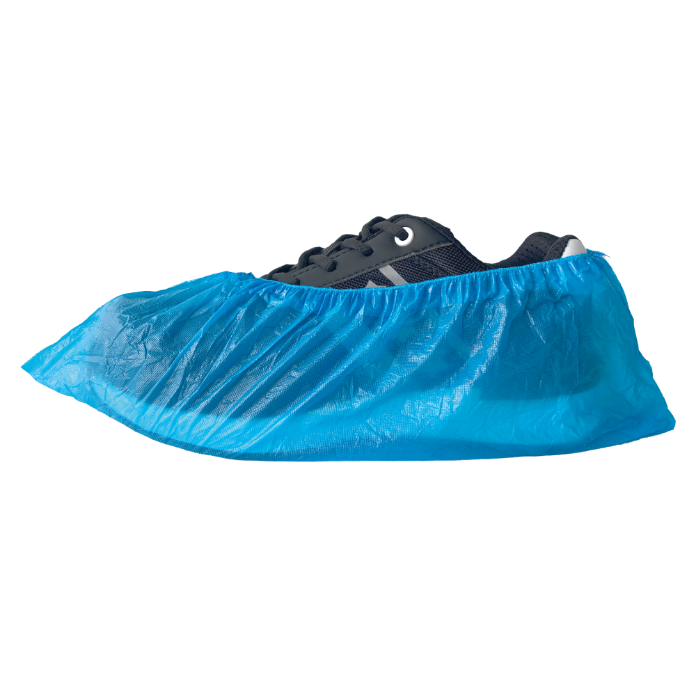 50-105 Disposable Overschoen PE Blauw 30mu