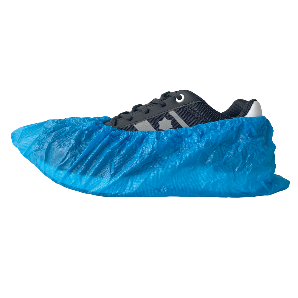 50-155 Disposable Overschoen PE Blauw 55mu