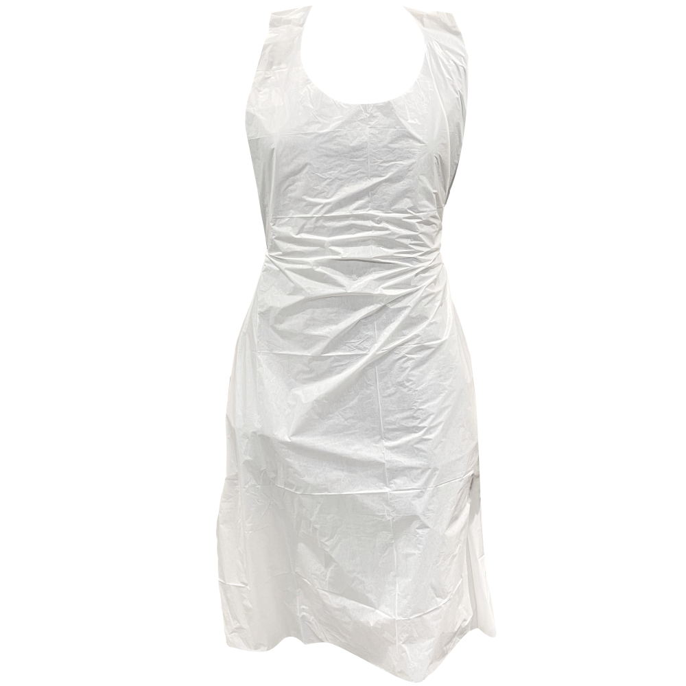 60-111 Disposable Schort PE 20mu, wit