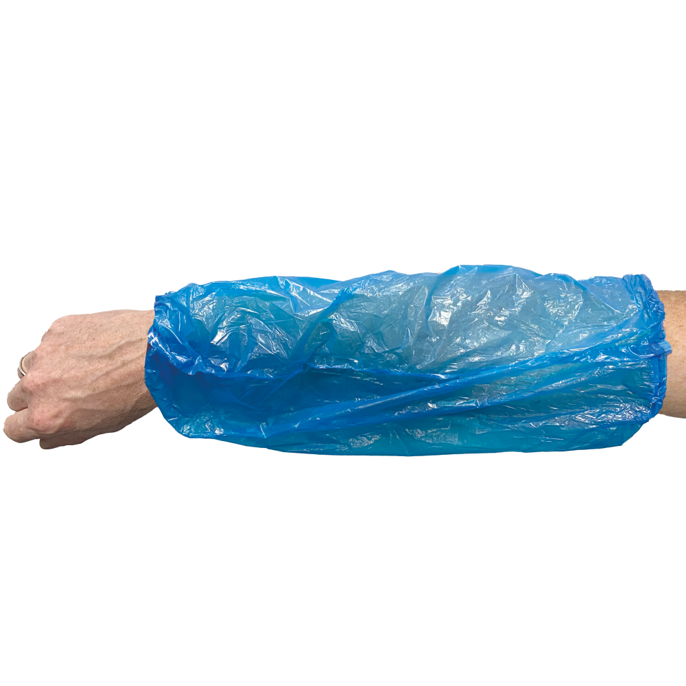 65-115 Disposable Overmouw PE 20mu, blauw